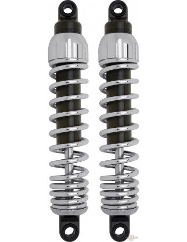 Shock absorbers 12'' chrome Prog. susp. 444 for Dyna 91-17