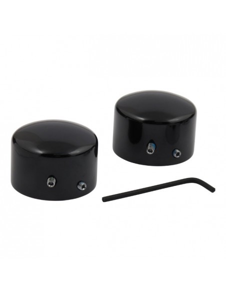 FRONT wheel pin covers BLACK