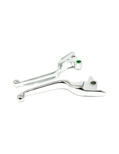 Smooth chrome levers for Softail recent