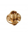Register screw De luxe K-Tech polished brass