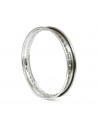Rim 18x2.15 - 40 holes - polished stainless steel