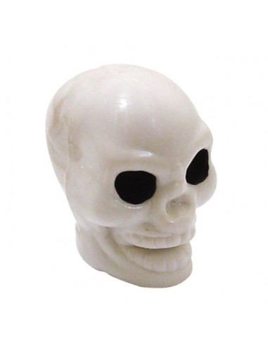 White Skull valve caps