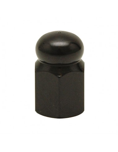 Hex Domed valve caps black