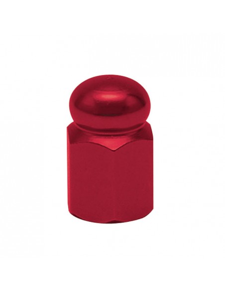 Red Hex Domed Valve Plugs