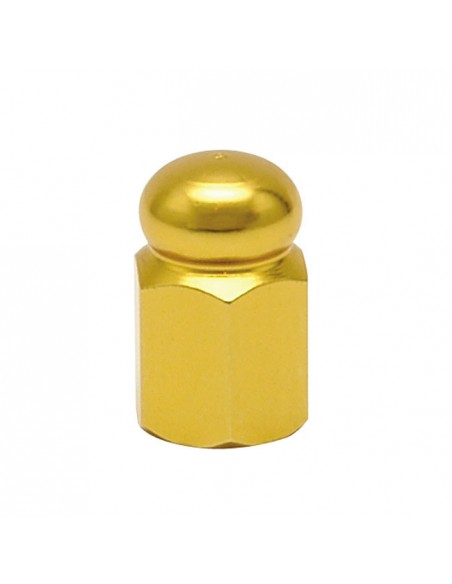Golden Hex Domed valve caps