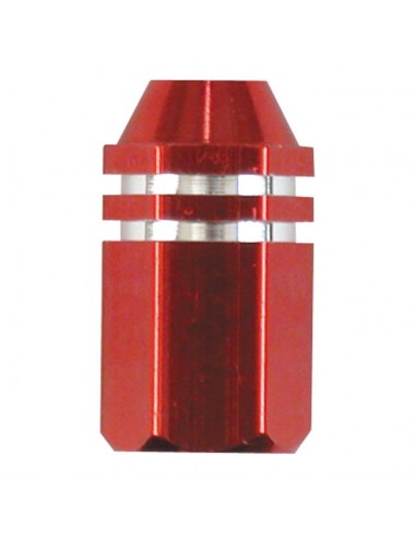 Red Hex Straight valve caps
