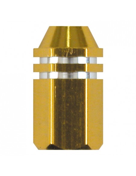 Golden Hex Straight valve caps