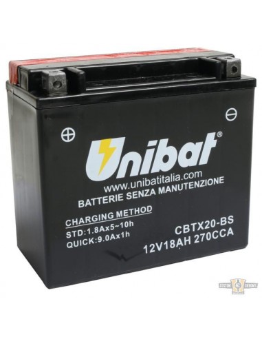 Battery UNIBAT CBTX20-BS SPORTSTER