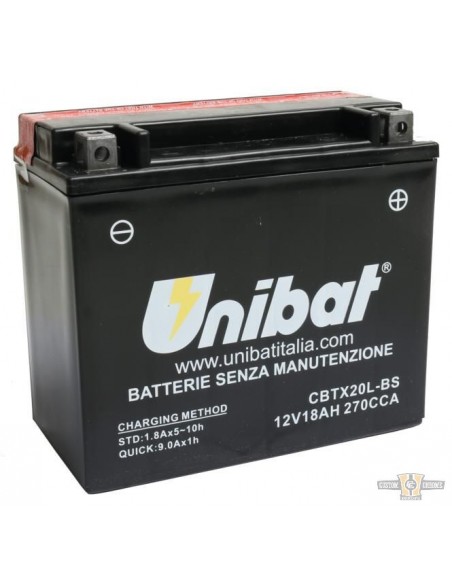 Batteria UNIBAT CBTX20L-BS BUELL