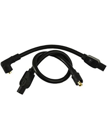 10,4mm black spark plug cables for Sportster 07-20