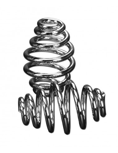 4" cylindrical chrome saddle springs