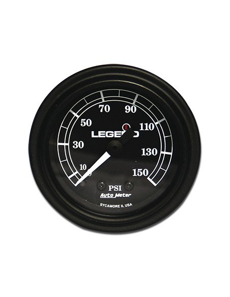 Black background air pressure gauge