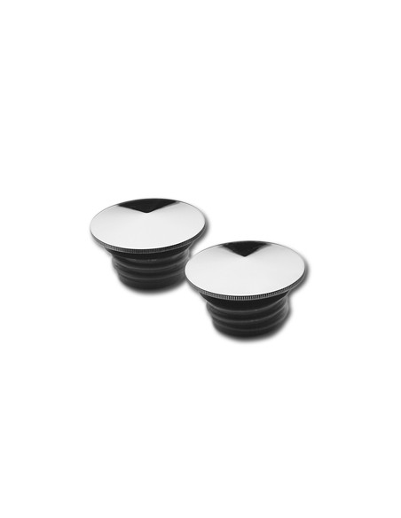 Polished stainless steel tip profile petrol caps