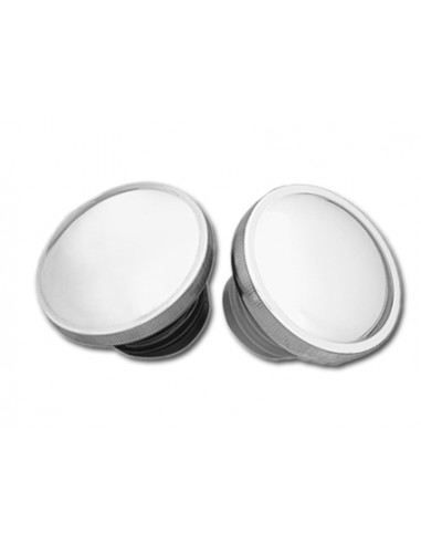 Polished stainless steel ventilated petrol cap