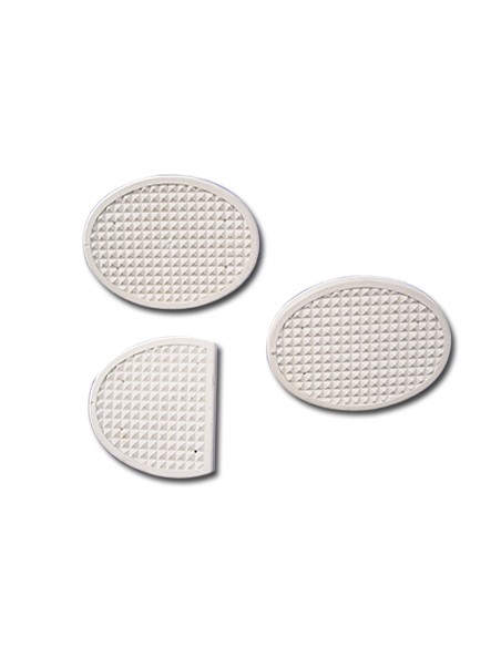White brake and clutch pedal mats